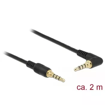 Audio Cable DeLOCK 85613 2m 3.5mm Black