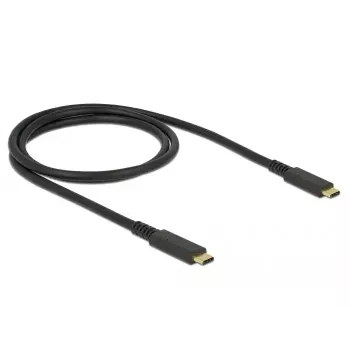 USB Cable DeLOCK 85207 USB 3.2 Gen 2 1m USB C Black