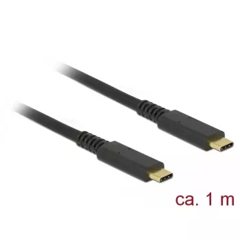 USB Cable DeLOCK 85207 USB 3.2 Gen 2 1m USB C Black