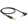 Audio cable DeLOCK 85607 0.5m 3.5mm Black