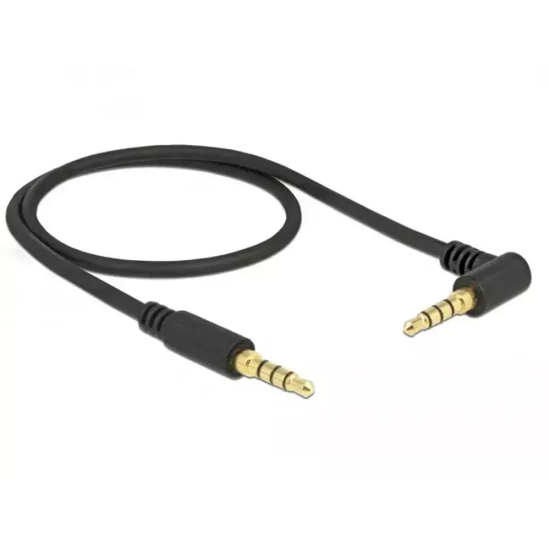 Audio cable DeLOCK 85607 0.5m 3.5mm Black