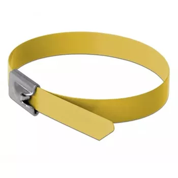 Cable Tie Steel DeLOCK 18790 300mm Yellow 10 pcs