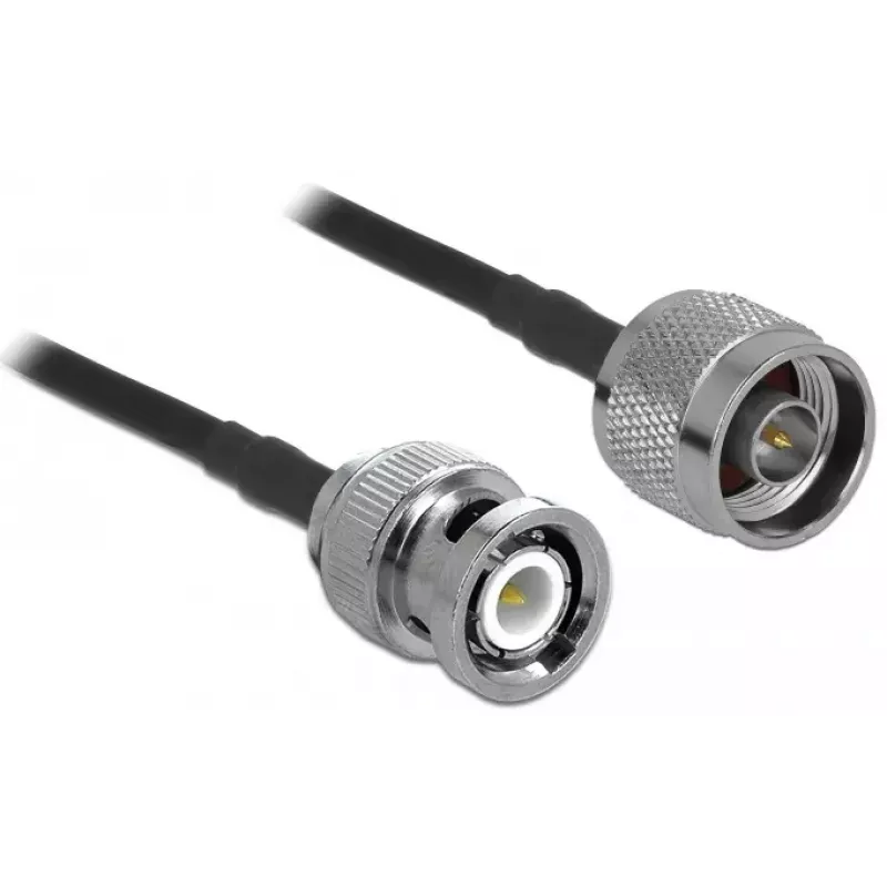Coaxial Cable LMR195 DeLOCK 90425 10 m Black Grey