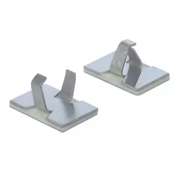 Cable holder DeLOCK 60183 Silver 10 pcs