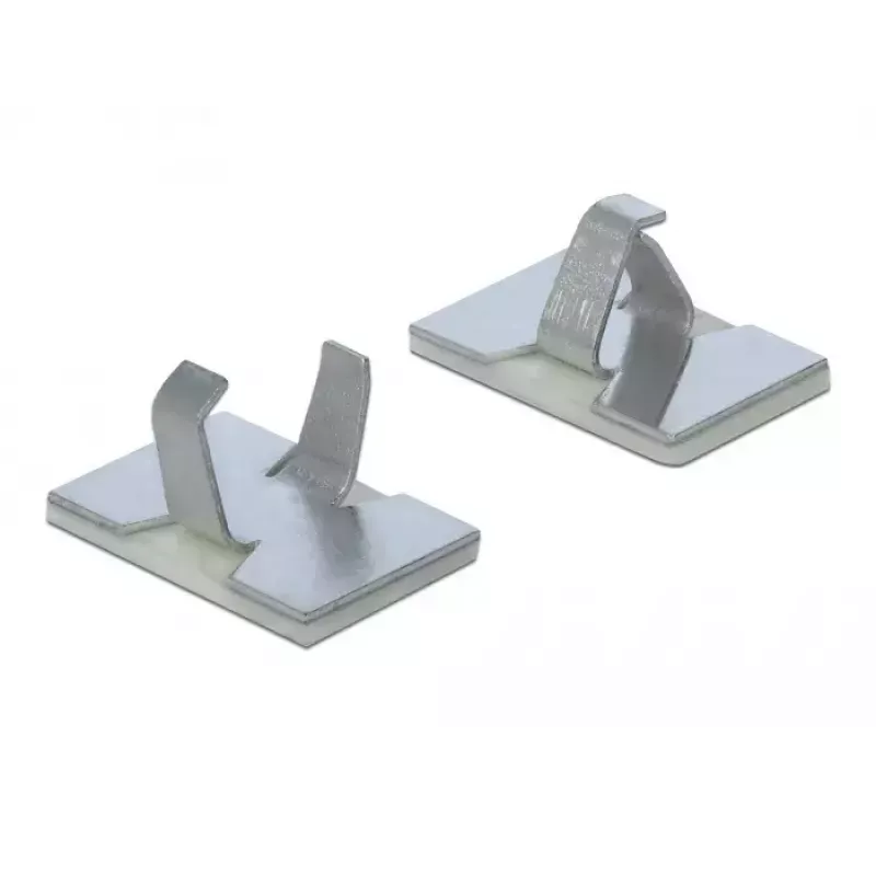 Cable holder DeLOCK 60183 Silver 10 pcs