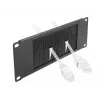 Brush panel DeLOCK 10 inch Cable Management Brush Strip 2U black