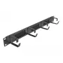 Brush panel DeLOCK 19 inch Cable Management Brush Strip with 4 hooks 1U black