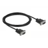 Serial Cable DeLOCK 86574 Black 2m RS-232 Sub-D9