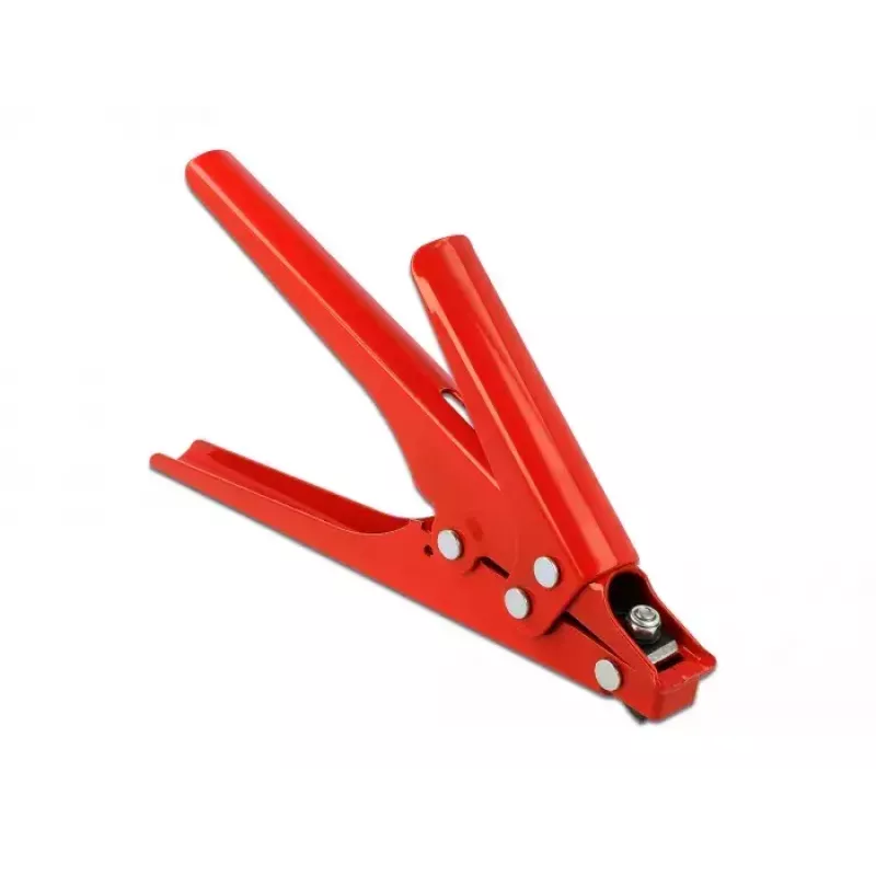 Pliers DELOCK 86773 — metal construction, steel handles, red handles