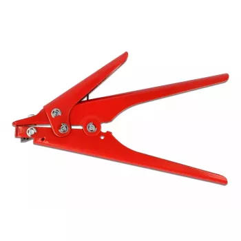 Pliers DELOCK 86773 — metal construction, steel handles, red handles