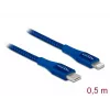Data and charging cable DeLOCK USB Type-C to Lightning 0.5 m MFi