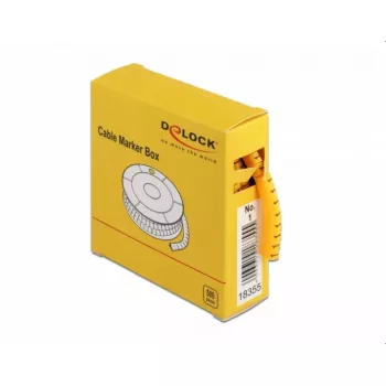 Cable Marker DeLOCK 18355 Yellow Plastic 500 pcs