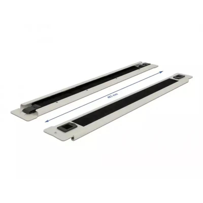 Cable management panel DeLOCK 19 inch Cable Management Brush Strip tool free 1U grey
