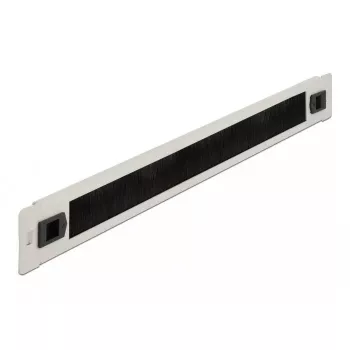 Cable management panel DeLOCK 19 inch Cable Management Brush Strip tool free 1U grey