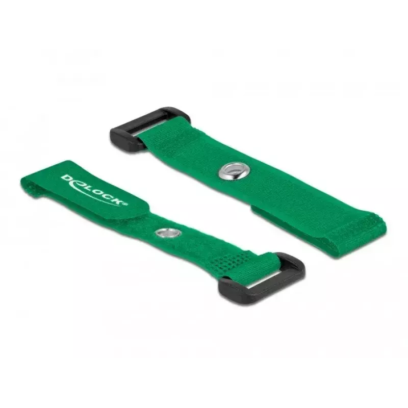 Hook & loop cable tie DeLOCK 19541 Green 150mm 5 pcs
