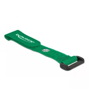 Hook & loop cable tie DeLOCK 19541 Green 150mm 5 pcs