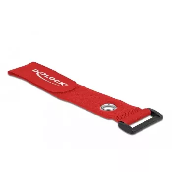 Hook & loop cable tie DeLOCK 19550 Red 3 pcs