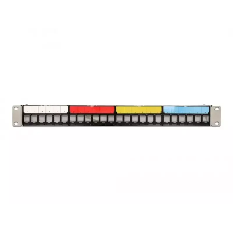 Patch Panel DeLOCK 19 inch 24 Port with Cable Fixing Rail