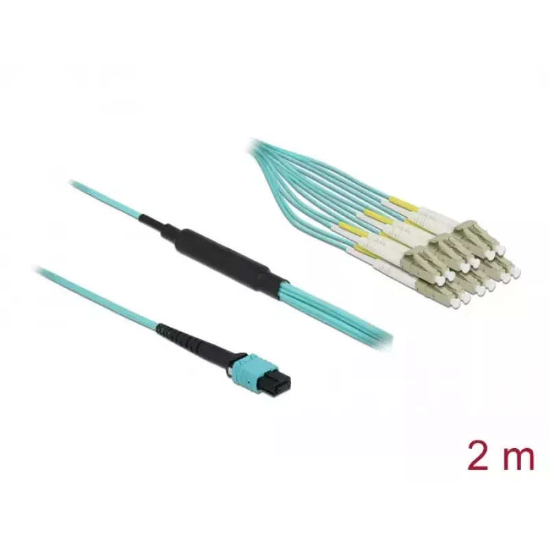 Optical Fiber Cable MPO female to 12 x LC Duplex male DeLOCK 84872