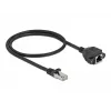 Network Extension Cable DeLOCK Cat.6A 50 cm Black
