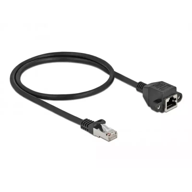 Network Extension Cable DeLOCK Cat.6A 50 cm Black