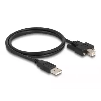 DeLOCK Cable USB 2.0 Type-A male to Type-B male with screws 1 m