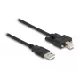 DeLOCK Cable USB 2.0 Type-A male to Type-B male with screws 1 m