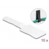 DeLOCK Mini Hook-and-Loop Cable Holder L 90mm x W 24mm self-adhesive 10 pieces white