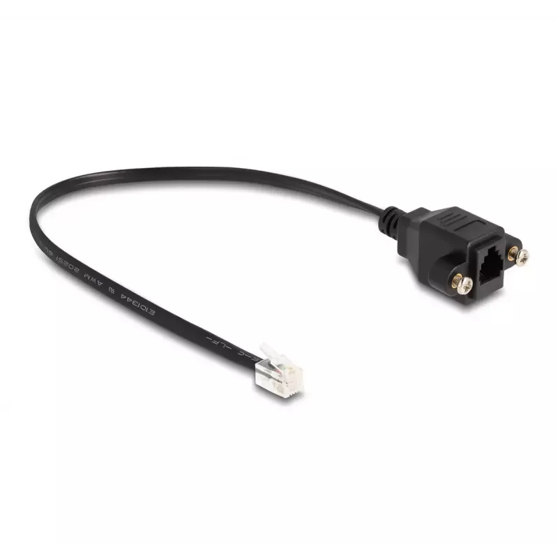 DeLOCK Cable RJ10 plug to RJ10 jack 30 cm black