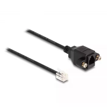 DeLOCK Cable RJ10 plug to RJ10 jack 30 cm black