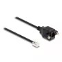 DeLOCK Cable RJ10 plug to RJ10 jack 30 cm black