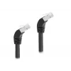 DeLOCK RJ45 Network Cable Cat.6A S/FTP 45° downwards angled 1 m black