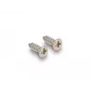 DeLOCK Cable entry with brush and 2 x RJ45 Keystone module Cat.6 aluminium