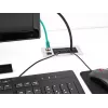 DeLOCK Cable entry with brush and 2 x RJ45 Keystone module Cat.6 aluminium