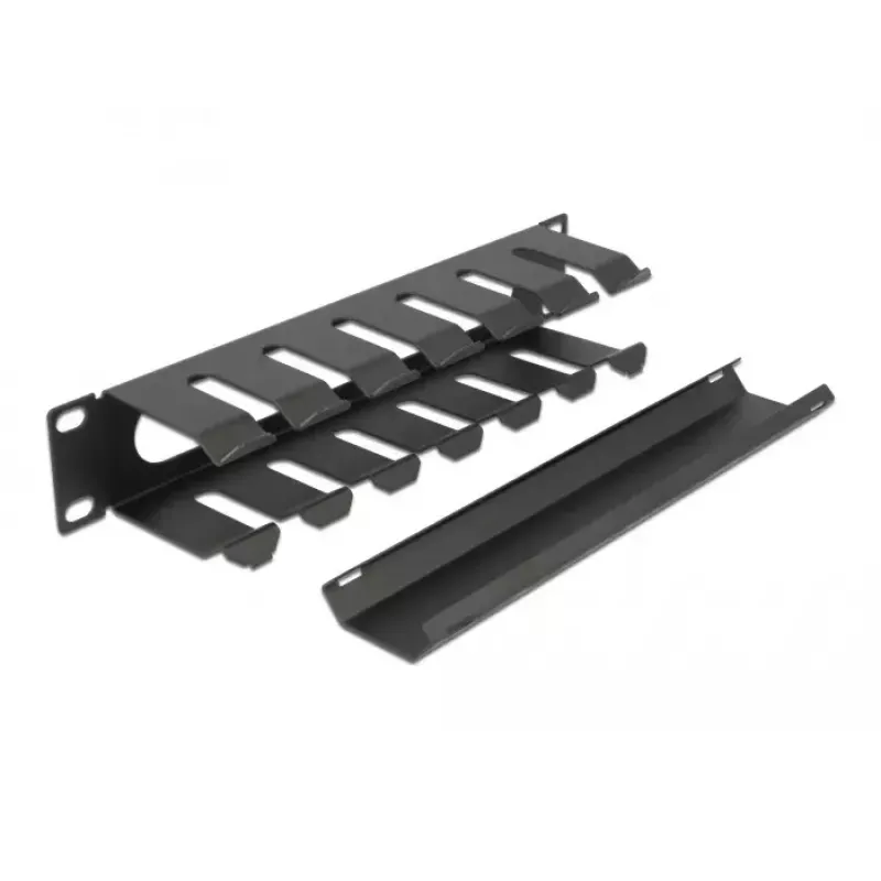 Cable management panel DeLOCK 10 inch 66843 black