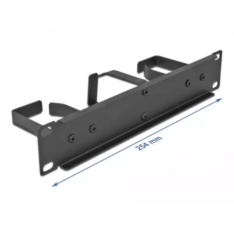 Cable management panel DeLOCK 10 inch 66847 with 3 metal hooks