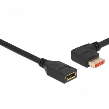 DisplayPort extension cable DeLOCK 87076 3m 8K 60Hz male 90° left angled to female