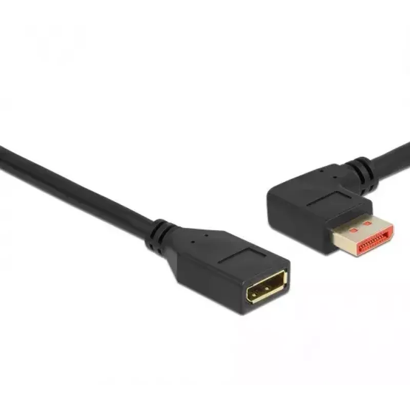 DisplayPort extension cable DeLOCK 87076 3m 8K 60Hz male 90° left angled to female
