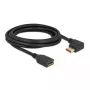 DisplayPort extension cable DeLOCK 87076 3m 8K 60Hz male 90° left angled to female