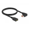 DisplayPort extension cable DeLOCK 87077 1m 8K 60Hz right angled