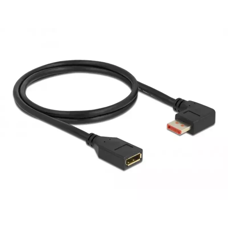 DisplayPort extension cable DeLOCK 87077 1m 8K 60Hz right angled
