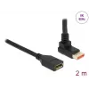 DisplayPort extension cable DeLOCK 90° upwards angled 8K 60 Hz 2 m