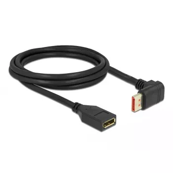 DisplayPort extension cable DeLOCK 90° upwards angled 8K 60 Hz 2 m