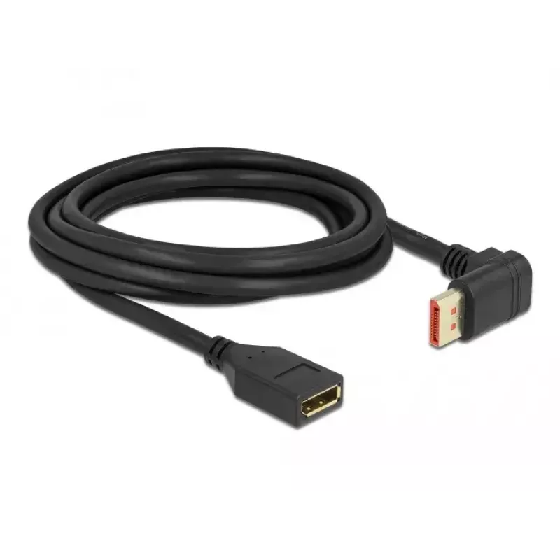 DisplayPort extension cable DeLOCK 87084 3m 8K 60Hz male 90° upwards to female
