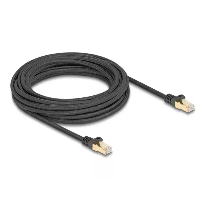 DeLOCK RJ45 Network Cable Cat.6A S/FTP 7.5m Black
