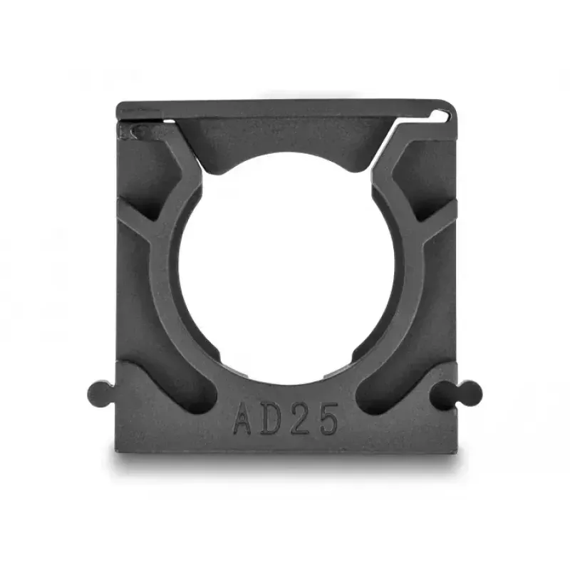 Cable holder DeLOCK 60486 25 mm black 4 pieces