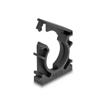 Cable holder DeLOCK 60486 25 mm black 4 pieces