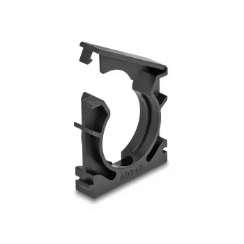 Cable holder DeLOCK 60488 34.5 mm black 4 pieces