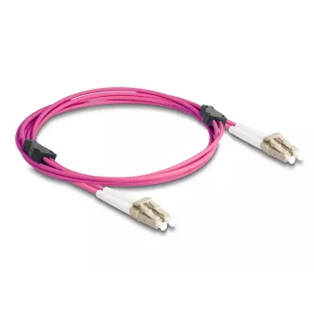 DeLOCK Fiber Optical Cable LC Duplex to LC Duplex OM4 2m
