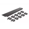 Cable management panel DeLOCK 19 inch 66917 2U black with 10 hooks